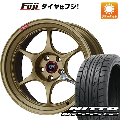 【パンク保証付き】【新品国産5穴114.3車】 夏タイヤ ホイール４本セット 225/45R18 ニットー NT555 G2 エンケイ PF06 ゴールド 18インチ :fuji 1261 151059 23608 23608:フジコーポレーション