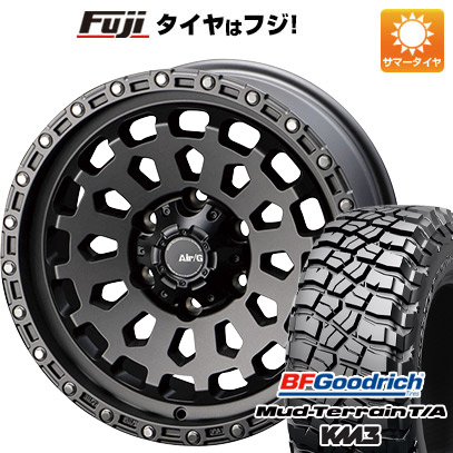 【新品】プラド 夏タイヤ ホイール4本セット 265/65R17 BFグッドリッチ マッドテレーンT/A KM3 フォーバイフォーエンジニア エアージー ヴァルカン 17インチ