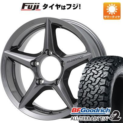 【新品】ジムニーシエラ 夏タイヤ ホイール4本セット 215/70R16 BFグッドリッチ オールテレーンT/A KO2 RWL/RBL アピオ ワイルドボア X2 16インチ｜fujicorporation