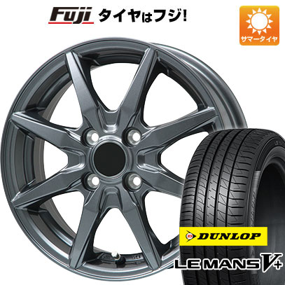 【新品 軽自動車】N BOX タント スペーシア サマータイヤ ホイール4本セット 155/65R14 ダンロップ ルマン V+(ファイブプラス) ブランドル CJ28 14インチ :fuji 21721 149827 40642 40642:フジコーポレーション