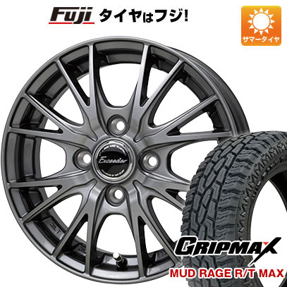 新品 N BOX タント スペーシア サマータイヤ ホイール4本セット 155/65R14 GRIPMAX マッドレイジR/T MAX RBL ホットスタッフ エクシーダー E05II 14インチ :fuji 21721 150634 33228 33228:フジコーポレーション