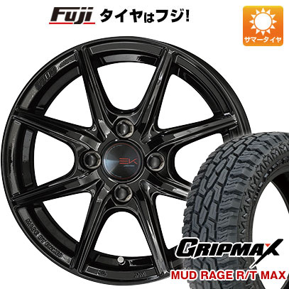 クーポン配布中 【新品国産4穴100車】 夏タイヤ ホイール４本セット 165/65R14 グリップマックス マッドレイジR/T MAX RBL(限定) 共豊 ザインEK 14インチ :fuji 21961 151995 33230 33230:フジコーポレーション