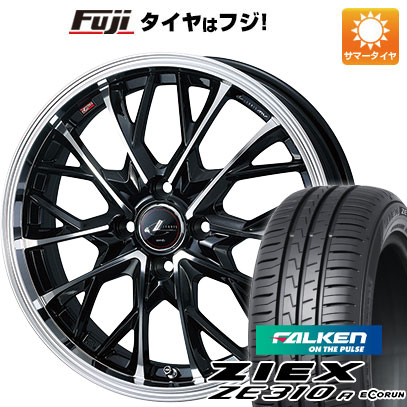 【新品国産4穴100車】 夏タイヤ ホイール4本セット 195/50R16 ファルケン ジークス ZE310R エコラン(限定) ウェッズ レオニス MV 16インチ｜fujicorporation