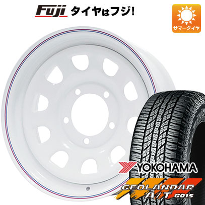 クーポン配布中 【新品】ジムニーシエラ 夏タイヤ ホイール４本セット 215/70R16 ヨコハマ ジオランダー A/T G015 RBL モリタ デイトナズ ホワイト 16インチ :fuji 16701 148378 24494 24494:フジコーポレーション