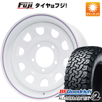 【新品】ジムニーシエラ 夏タイヤ ホイール４本セット 215/70R16 BFグッドリッチ オールテレーンT/A KO2 RWL/RBL モリタ デイトナズ ホワイト 16インチ :fuji 16701 148378 22212 22212:フジコーポレーション