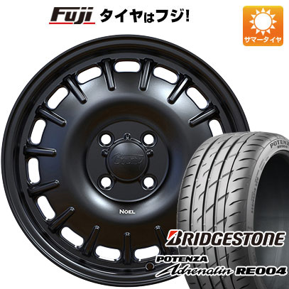 新品 N-BOX タント スペーシア サマータイヤ ホイール4本セット 165/55R15 ブリヂストン ポテンザ アドレナリン RE004 オフビート ノエル 15インチ｜fujicorporation