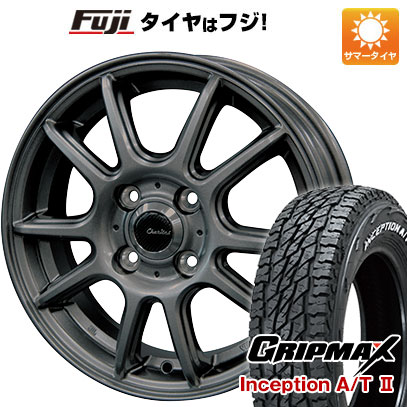 新品 ハスラー デリカミニ(4WD) サマータイヤ ホイール4本セット 165/60R15 GRIPMAX インセプション A/TII RWL(限定) テクノピア カリテス S416 15インチ :fuji 21761 152610 42828 42828:フジコーポレーション