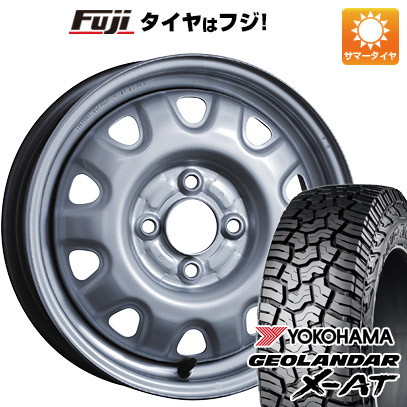 【新品 軽自動車】軽トラ サマータイヤ ホイール4本セット 145/80R14 ヨコハマ ジオランダー X AT G016 85/83Q トピー スチールホイル M73 14インチ :fuji 21721 148547 30529 30529:フジコーポレーション