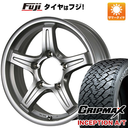 【新品】ジムニーシエラ用 夏タイヤ ホイール4本セット 215/75R15 グリップマックス インセプション A/T RWL(限定) TWS グランヴァード NEO 15インチ :fuji 21161 148587 37271 37271:フジコーポレーション