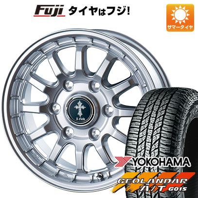 【新品】プラド 夏タイヤ ホイール4本セット 265/65R17 ヨコハマ ジオランダー A/T G015 RBL インターミラノ クロスフィールド アルファ 17インチ :fuji 11822 151637 22905 22905:フジコーポレーション