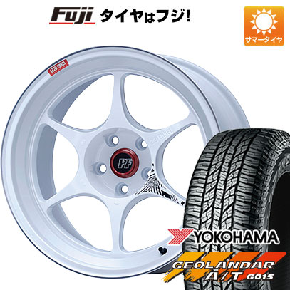 【新品国産5穴114.3車】 夏タイヤ ホイール４本セット 225/60R18 ヨコハマ ジオランダー A/T G015 RBL エンケイ PF06 マシニングホワイト 18インチ :fuji 1341 151089 31742 31742:フジコーポレーション