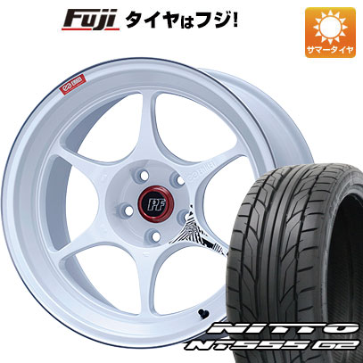 【パンク保証付き】【新品国産5穴114.3車】 夏タイヤ ホイール４本セット 225/45R18 ニットー NT555 G2 エンケイ PF06 マシニングホワイト 18インチ :fuji 1261 151089 23608 23608:フジコーポレーション