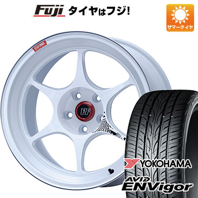 【新品国産5穴114.3車】 夏タイヤ ホイール４本セット 225/55R18 ヨコハマ エイビッド エンビガーS321 エンケイ PF06 マシニングホワイト 18インチ :fuji 1321 151089 43106 43106:フジコーポレーション