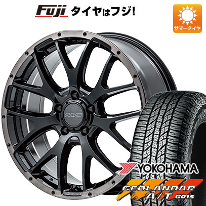 【新品国産5穴114.3車】 夏タイヤ ホイール４本セット 225/50R18 ヨコハマ ジオランダー A/T G015 RBL レイズ ホムラ 2X7FA BLACK CLEAR EDITION 18インチ :fuji 1301 148677 35333 35333:フジコーポレーション