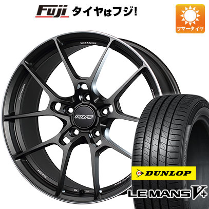 【新品国産5穴114.3車】 夏タイヤ ホイール４本セット 225/45R18 ダンロップ ルマン V+(ファイブプラス) レイズ ボルクレーシング G025 18インチ｜fujicorporation