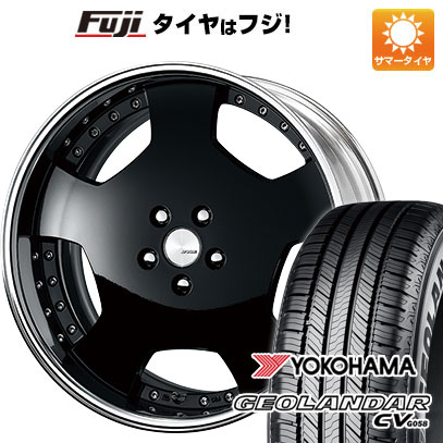 【新品国産車用 5穴114.3車】 夏タイヤ ホイール４本セット 225/60R18 ヨコハマ ジオランダー CV G058 ワーク ランベック LDZ 18インチ