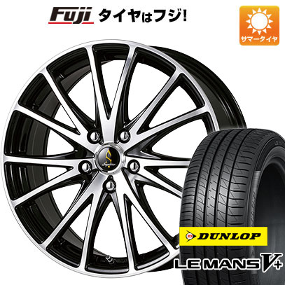 【新品国産5穴114.3車】 夏タイヤ ホイール４本セット 215/40R18 ダンロップ ルマン V+(ファイブプラス) タカイチ セプティモG03 ブラックポリッシュ 18インチ :fuji 1129 152448 40681 40681:フジコーポレーション