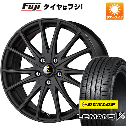 【新品国産5穴114.3車】 夏タイヤ ホイール４本セット 225/40R18 ダンロップ ルマン V+(ファイブプラス) タカイチ セプティモG03 マットブラック 18インチ :fuji 1131 152456 40690 40690:フジコーポレーション