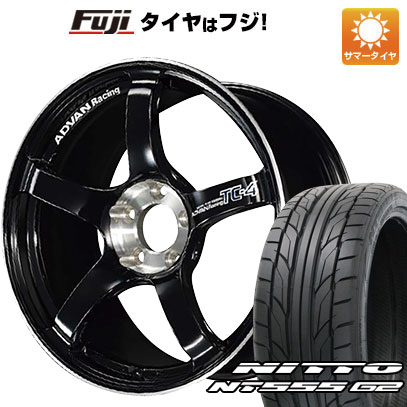 【パンク保証付き】【新品国産5穴114.3車】 夏タイヤ ホイール４本セット 225/40R18 ニットー NT555 G2 ヨコハマ アドバンレーシング TC4 SE 18インチ :fuji 1131 148486 23604 23604:フジコーポレーション