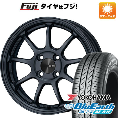 【新品国産5穴100車】 夏タイヤ ホイール4本セット 205/55R16 ヨコハマ ブルーアース AE-01F エンケイ PF09【限定】 16インチ｜fujicorporation