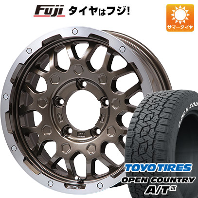 新品 ジムニーシエラ 夏タイヤ ホイール４本セット 215/70R16 トーヨー オープンカントリー A/T III RWL/RBL レアマイスター LMG MS-9W 16インチ｜fujicorporation