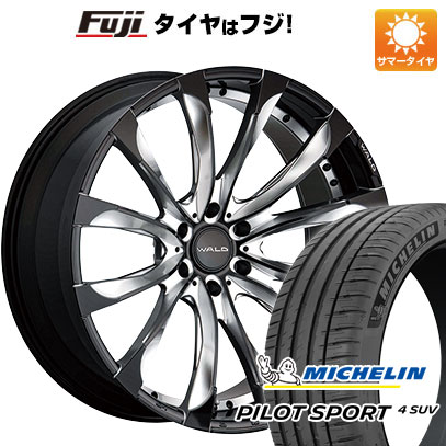 【新品】ランクル300 夏タイヤ ホイール4本セット 285/45R22 ミシュラン パイロット スポーツ4 SUV ヴァルド ジャレット J11-C 1/6 シルバーブラック 22インチ