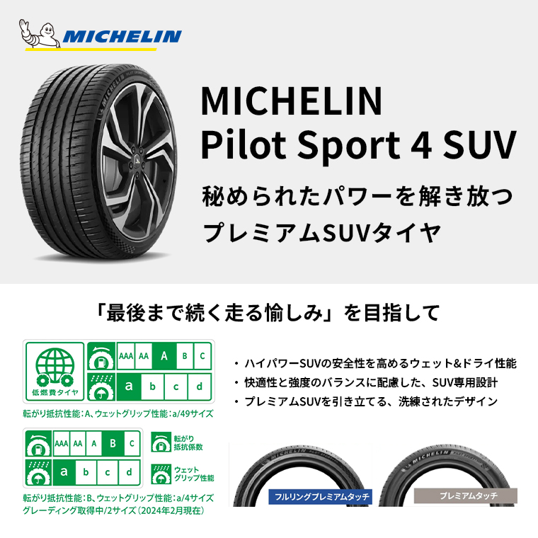 新品 レクサスNX 2021/11- | 夏タイヤ ホイール4本セット | 255/40R21 | ミシュラン パイロット スポーツ4 SUV | マーベリック 1505S | 21インチの画像