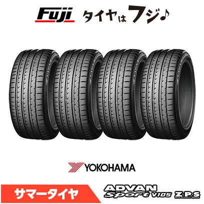 �y�p���N�ۏؕt���z�y4�{�Z�b�g�z YOKOHAMA ���R�n�} �A�h�o�� �X�|�[�cV105S ZPS(�����t���b�g) 255/40R18 95Y �ă^�C�� �T�}�[�^�C�� �P�i
