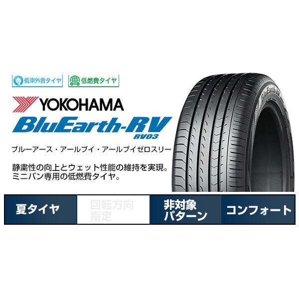 【パンク保証付】【新品国産5穴114.3車】 夏タイヤ ホイール4本セット 215/60R17 ヨコハマ ブルーアース RV-03 ブランドルライン レツィオ 17インチ｜fujicorporation｜02