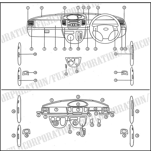 ムーヴ ムーヴカスタム L175 L185 系 3D インテリアパネル 立体 パネル