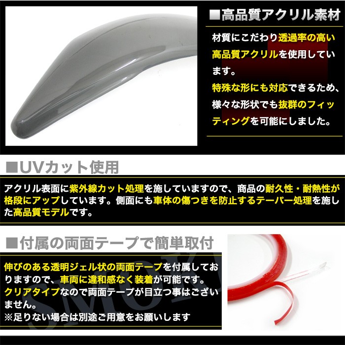 ヴェルファイア30前期用　ヘッドライトカバー　スモーク 30ヴェルファイア前期 ヘッドライトカバー スモーク 【シックス