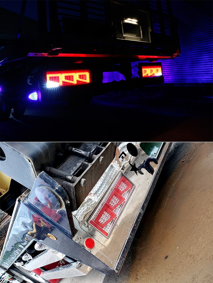 Eマーク取得 いすゞ ギガ ファイバー LED トラックテール