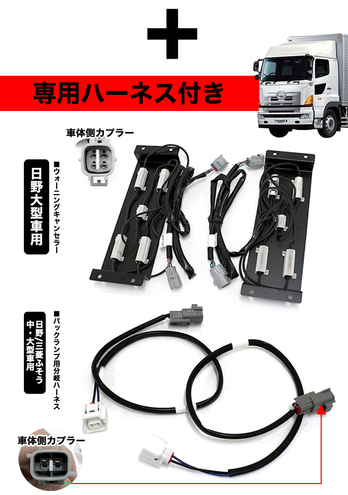 Eマーク取得 グランドプロフィア 日野 ファイバー LED トラックテール