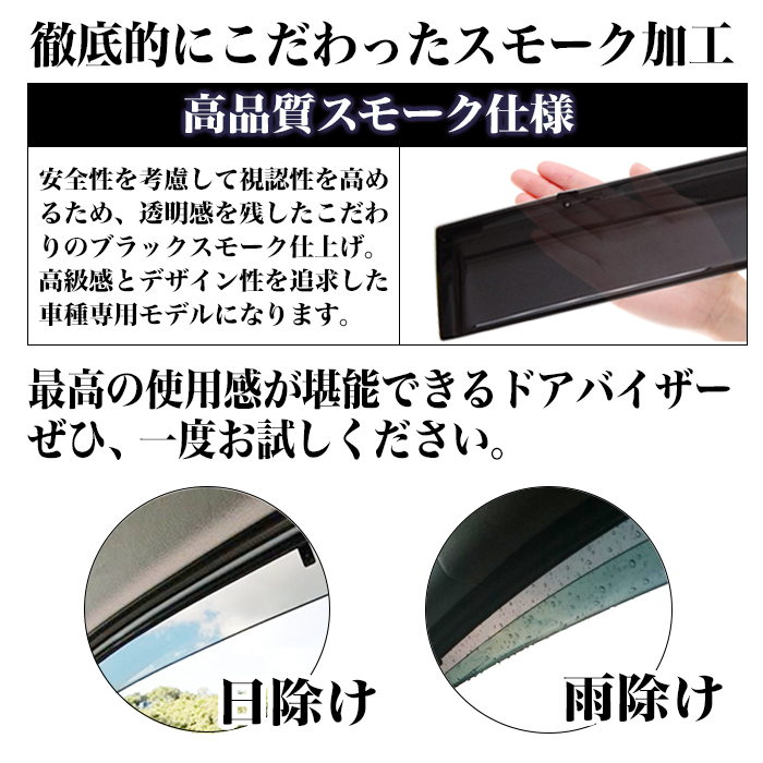 ハイゼットカーゴ アトレー S700V S710V 系 フロント ドアバイザー