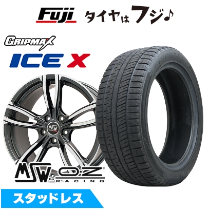 Ice X - 【新品】インポート車用 MINI（F54） スタッドレスタイヤ 銀輪4本仕かける 225/40R18 GRIP MAX 内燃機関X BSW ブラックサイドウォール(押さえる) MSW 73  18in