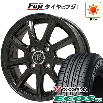 165/55R14 エコス タイヤ ホイールセット ECOS 日本製 【新品 軽自動車】 夏タイヤ ホイール4本セット 165/55R14