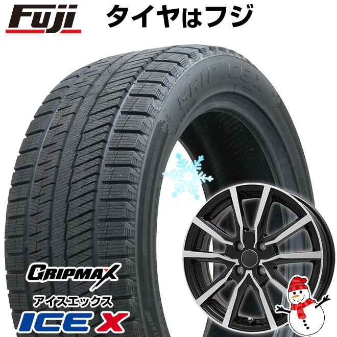 ハスラー デリカミニ(4WD) スタッドレスタイヤ ホイール4本セット 165/60R15 グリップマックス アイスX BSW(限定) ブランドル N52BP 15インチ