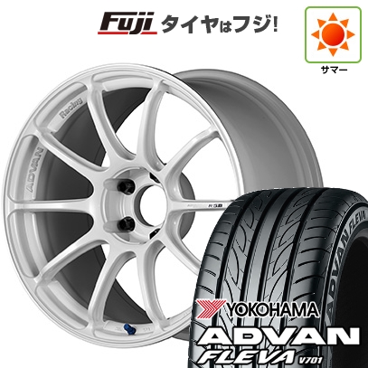 ADVAN - 【新品国産車用 5穴100車】 夏タイア 車輪4本仕掛ける 215/40R18 ヨコハマ 居住地ヴァン フレバV701 ヨコハマ アドバンレーシング RSIII 18in 車、バイク、自転車-自動車