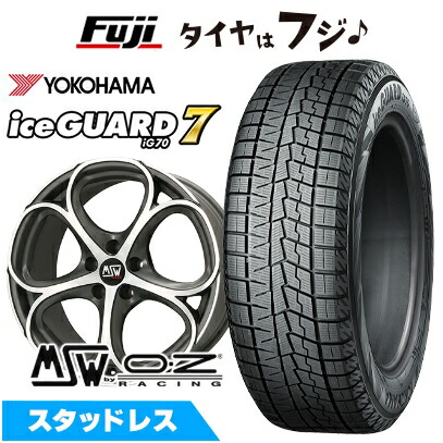 【新品】輸入車用 ジュリア スタッドレスタイヤ ホイール4本セット 225/45R18 ヨコハマ アイスガード7 セブンIG70 MSW 82 18インチ