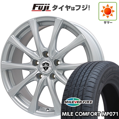 【新品】90系ノア/ヴォクシー | 夏タイヤ ホイール4本セット | 205/60R16 | ミレバー MP071 | エルベ エステローザ FSV シルバー トヨタ車専用 | 6J 16インチ