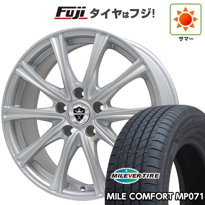 【新品】90系ノア/ヴォクシー | 夏タイヤ ホイール4本セット | 205/60R16 | ミレバー MP071 | エルベ エステローザ MZV シルバー トヨタ車専用 | 6J 16インチ