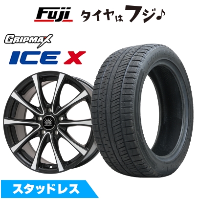 【新品国産車用 5穴114.3車】 スタッドレスタイヤ ホイール4本セット 215/60R17 グリップマックス アイスX BSW(限定) プレミックス アマルフィV Jr 17インチ
