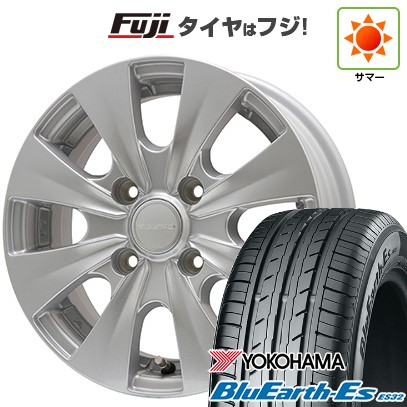 【新品国産車用 4穴100車】 夏タイヤ ホイール4本セット 185/70R14 ヨコハマ ブルーアース ES32 エルベ ビズスポ 14インチ