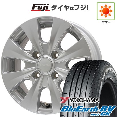 BluEarth - 【張りさける言いはなつ付き添い人】【新品国産車用 4穴100車】 夏タイア 車輪4本仕かける 165/70R14 ヨコハマ 青み地びた RV-03CK エルベ ビズスポ 14in
