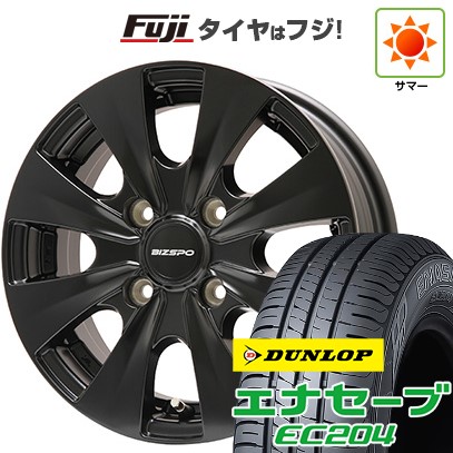 【新品国産車用 4穴100車】 夏タイヤ ホイール4本セット 185/65R14 ダンロップ エナセーブ EC204 エルベ ビズスポ 14インチ