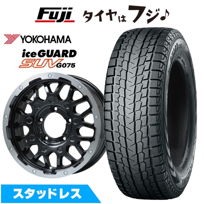 【新品】ジムニー スタッドレスタイヤ ホイール4本セット 175/80R16 ヨコハマ アイスガード SUV G075 レアマイスター LMG MS-9W 16インチ