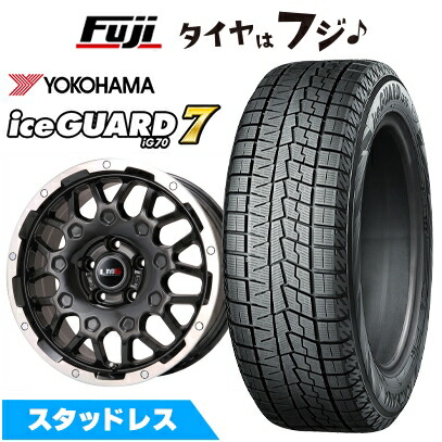 【新品国産5穴114.3】 スタッドレスタイヤ ホイール4本セット 225/65R17 ヨコハマ アイスガード7 セブンIG70 レアマイスター LMG MS-9W 17インチ
