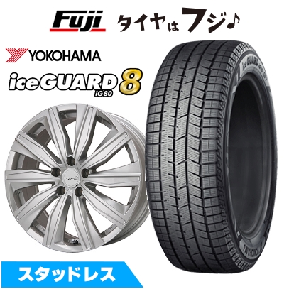 【パンク保証付き】【新品】輸入車用 ボルボ（V40） スタッドレスタイヤ ホイール4本セット 205/55R16 アイスガード8 エイトIG80 FK-10 6.5J 16インチ