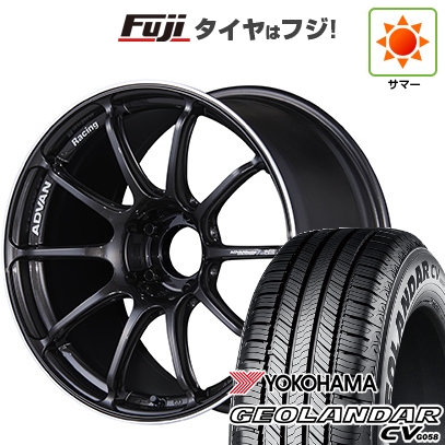 GEOLANDAR - 【新品国産車用5穴100】 | 夏タイア 銀輪4本仕掛ける | 225/55R18 | ヨコハマ ジオランダー CV G058 | ヨコハマ アドバンレーシング RSIII | 7.5J 18in