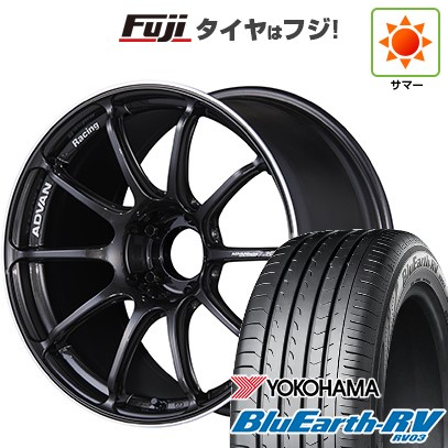【パンク保証付き】新品国産車用 5穴114.3車 夏タイヤ ホイール4本セット 225/45R19 ヨコハマ ブルーアース RV-03 ヨコハマ アドバンレーシング RSIII 19インチ